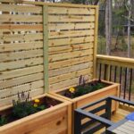 Raised garden beds on deck